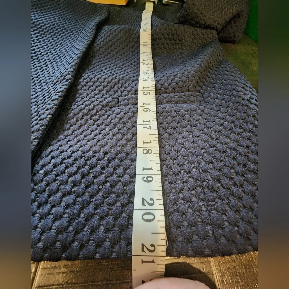 J. Crew Midnight Blue Textured Blazer